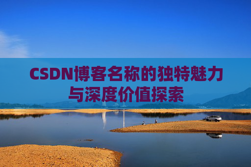 CSDN博客名称的独特魅力与深度价值探索